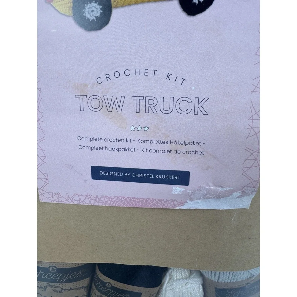 Hardicraft Tow Truck Crochet‎ Kit DIY Amigurumi Scheepjes Catona Yarn